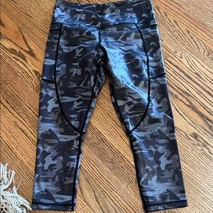 Zyia grey battle ship camo luxe high rise 24” leggings